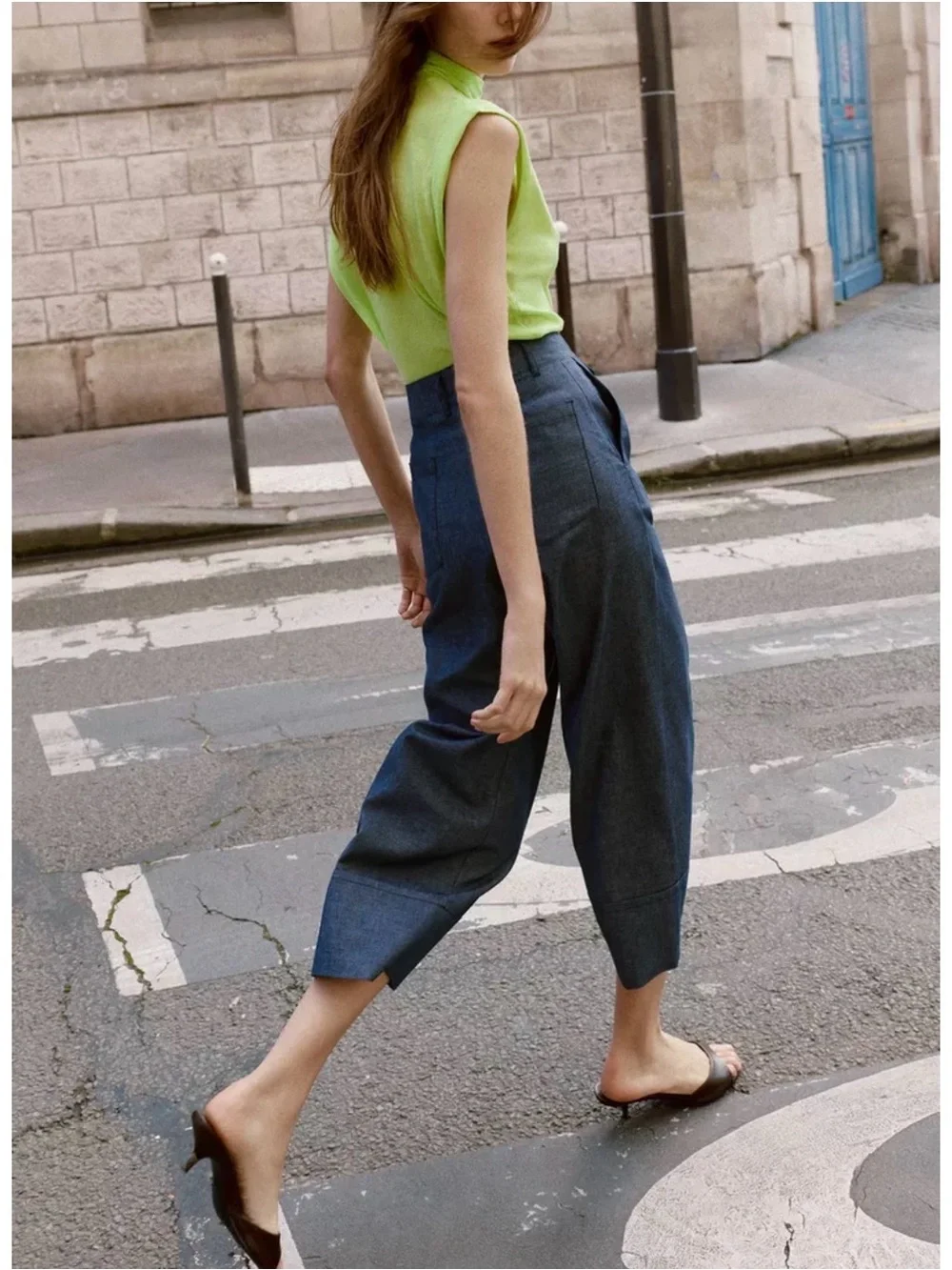 LINEN WIDE LEG PANTS NWT